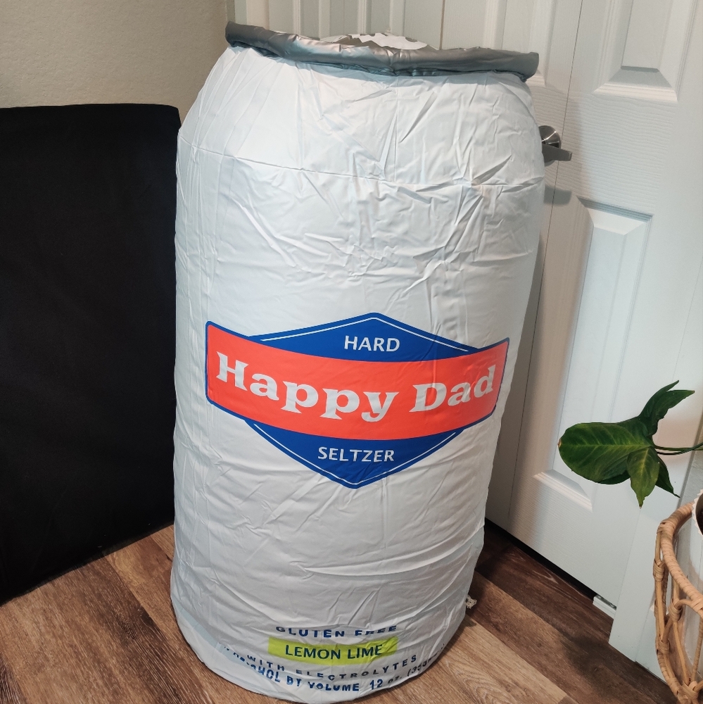 "Happy Dad - Lemon Lime Hard Seltzer" Inflatable Standee 48"